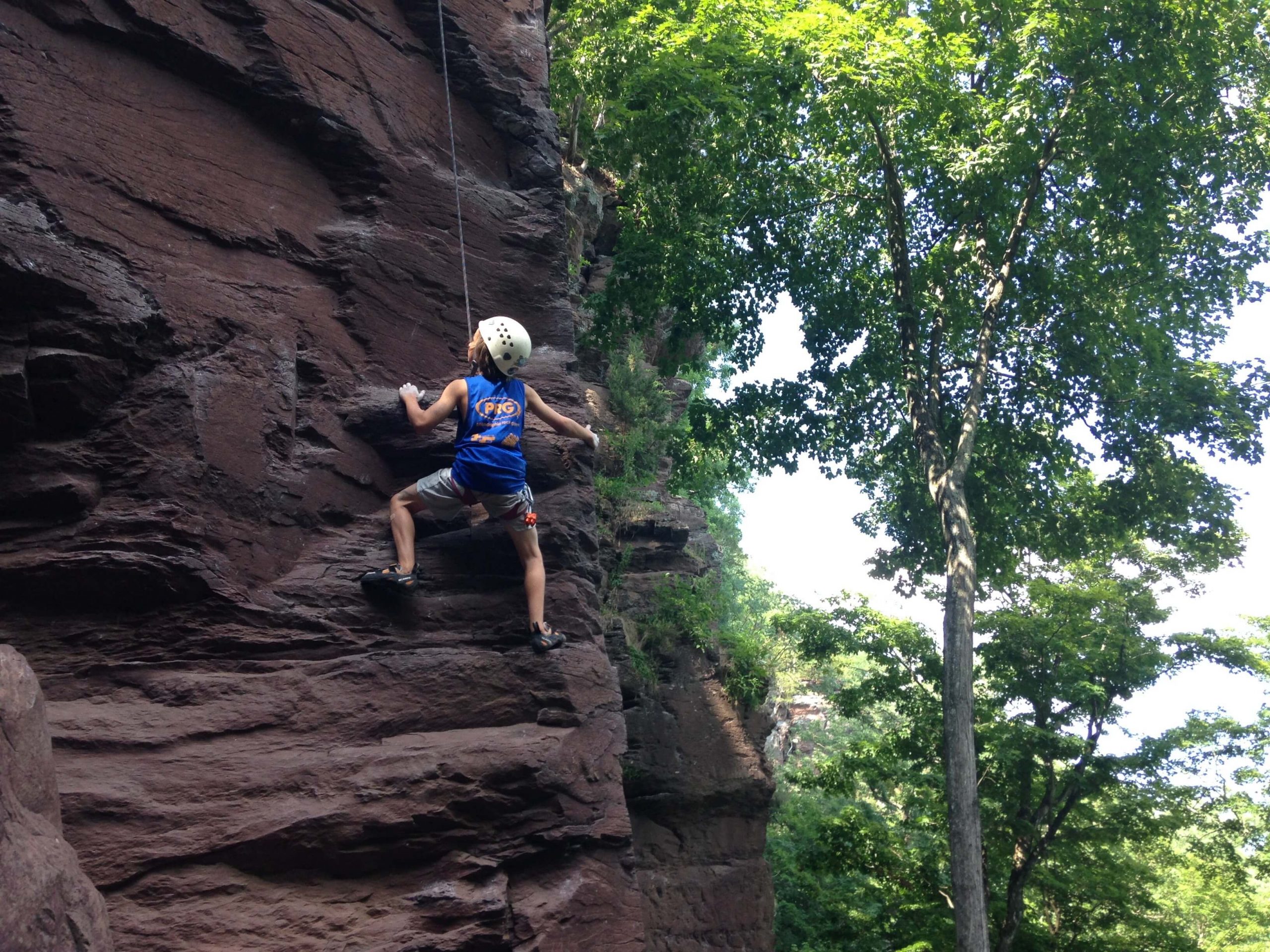 Kids Summer Camp Rock Climbing Program East Falls Pa